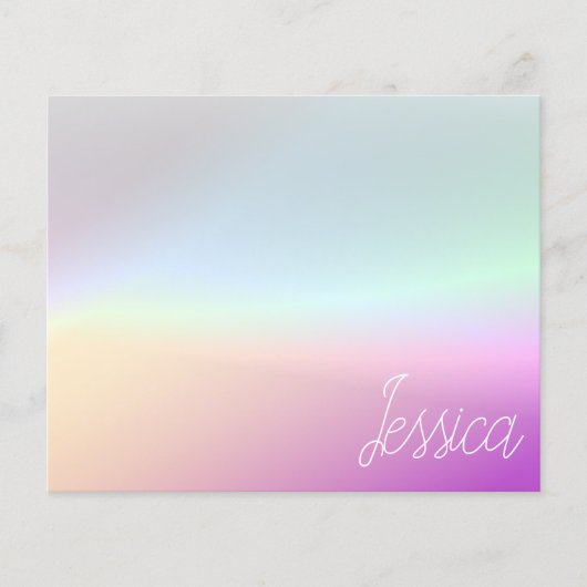 Cool Colorful Ombre Gradients & Your Script (Front)