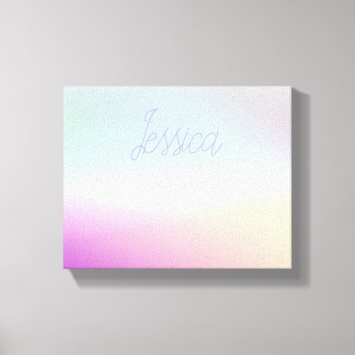 Cool Colorful Ombre Gradients  Your Script Canvas Print