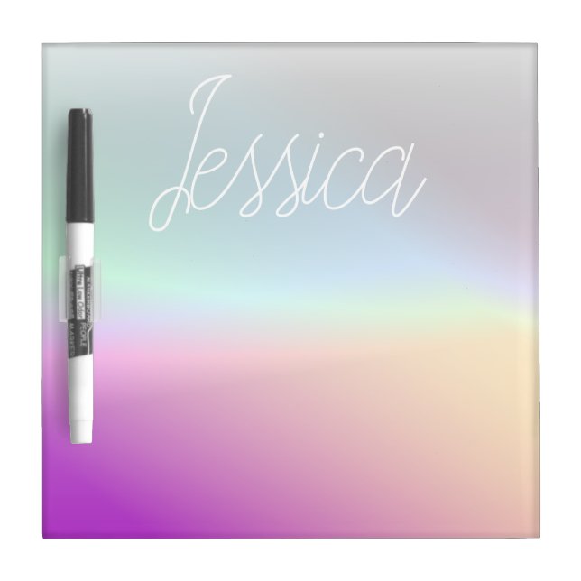 Cool Colorful Ombre Gradients & Your Script Dry Erase Board (Front)