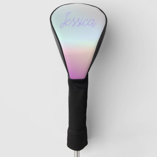 Cool Colorful Ombre Gradients  Your Script Golf Head Cover