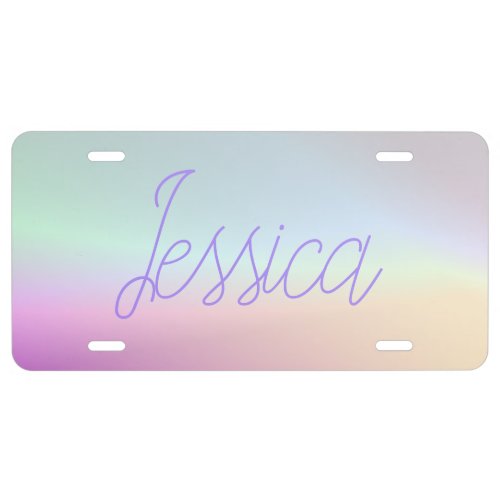 Cool Colorful Ombre Gradients  Your Script License Plate