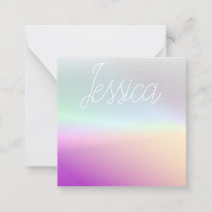 Cool Colorful Ombre Gradients & Your Script Note Card