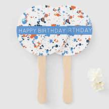 Cool Colorful Paint Splatter Happy Birthday