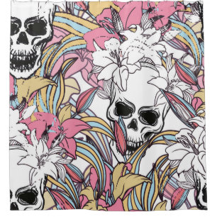 Cool colorful seamless Vintage pattern background Shower Curtain