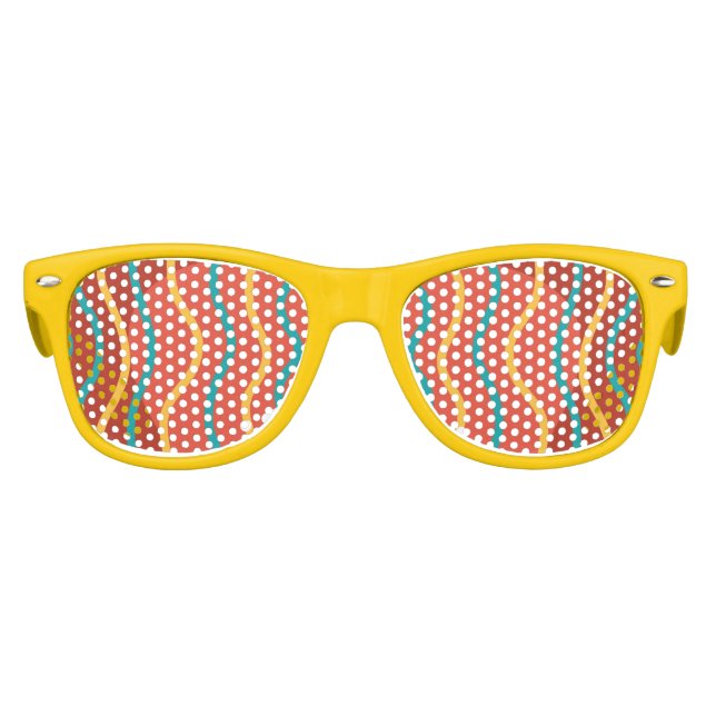 Cool Colorful Stripes  Kids Sunglasses (Front)