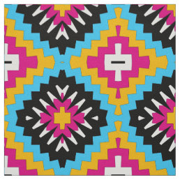 Cool Colorful Stylish Mosaic Geometric Pattern Fabric