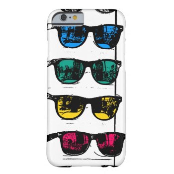 Cool Colorful Sunglasses Illustration Barely There Iphone 6 Case by judgeart at Zazzle