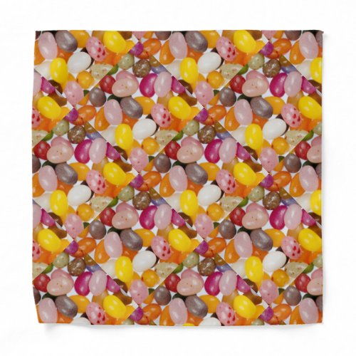 Cool colorful sweet Easter Jelly Beans Candy Bandana