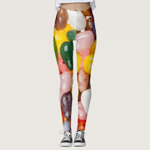 Cool colorful sweet Easter Jelly Beans Candy Leggings