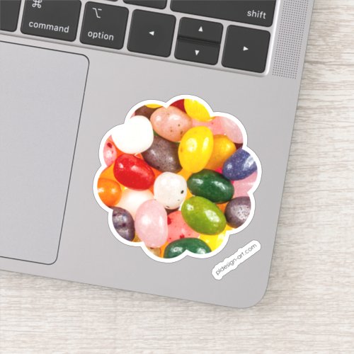 Cool colorful sweet Easter Jelly Beans Candy Sticker