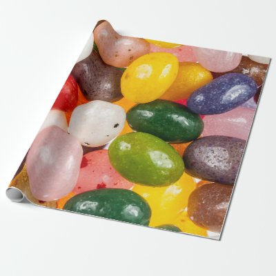 Cool colorful sweet Easter Jelly Beans Candy Wrapping Paper