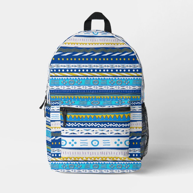 Cool Colorful Tribal Boho Style Print Cut Sew Bag (Front)
