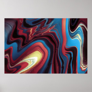 Cool Colorful Unique Abstract Poster