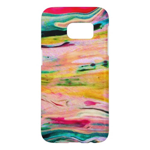 Cool Colorful Watercolors Background Samsung Galaxy S7 Case