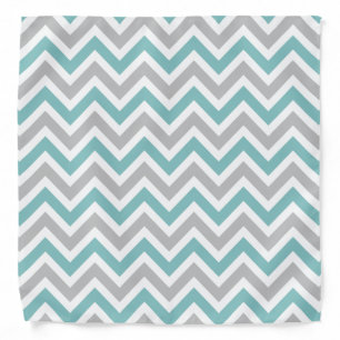 Cool Colors Chevron Stripes Pattern Bandana
