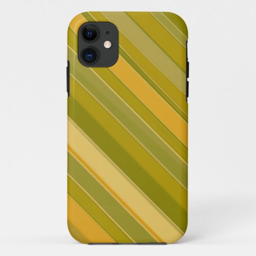 Cool Colors Diagonal Stripes Seamless Graphic Art iPhone 11 Case