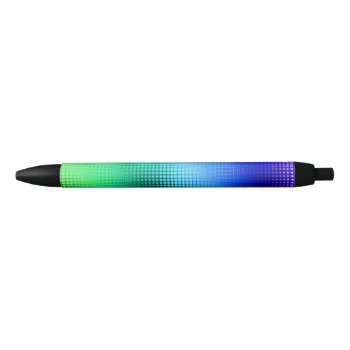 Cool Colors Dot Matrix Black Ink Pen by StellarEmporium at Zazzle