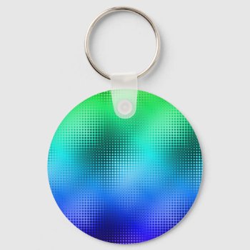 Cool Colors Dot Matrix Keychain by StellarEmporium at Zazzle