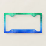 Cool Colors Dot Matrix License Plate Frame at Zazzle