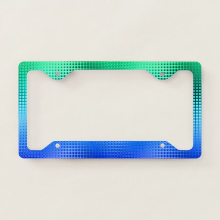 Cool Colors Dot Matrix License Plate Frame