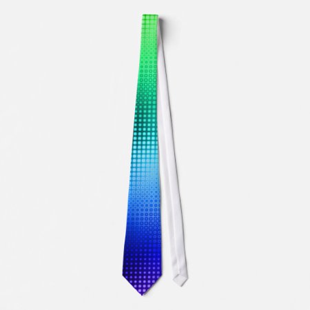 Cool Colors Dot Matrix Neck Tie