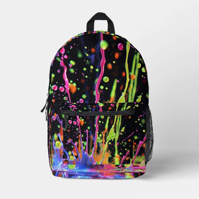 Cool Colors Printed Backpack (Front)