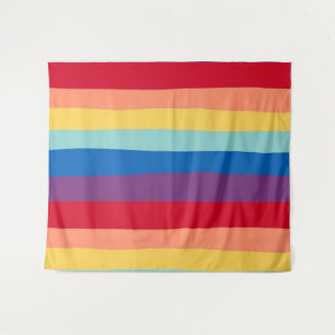 Cool Colors Rainbow, Tropical, Summer Tapestry