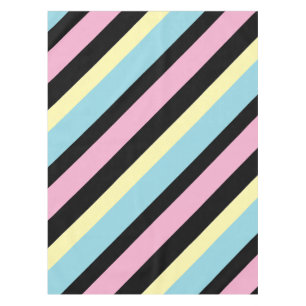 Cool Colors Stripes Pattern  Tablecloth
