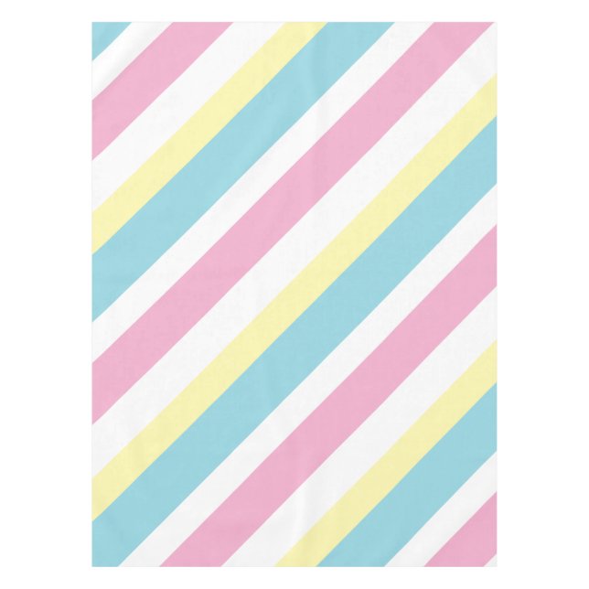 Cool Colors Stripes Pattern  Tablecloth (Front)