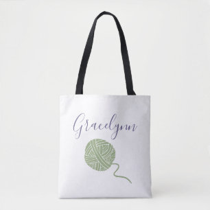 Cool Colors Yarn Ball String Pattern Tote Bag