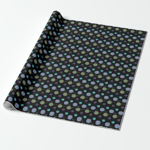 Cool Colors Yarn Ball String Pattern Wrapping Paper