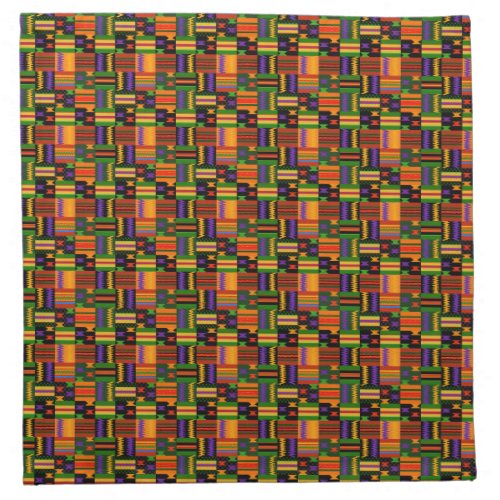 Cool Colourful Kente Design Cloth Napkin