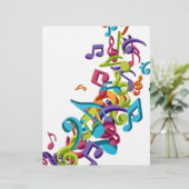 cool colourful music notes and sounds (Standing Front)