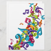 cool colourful music notes and sounds (Front/Back)