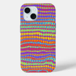 Cool Colourful Neon Patterns iPhone 15 Case