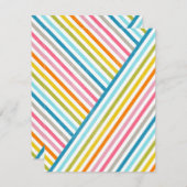 Cool colourful trendy two ways across stripes (Front/Back)