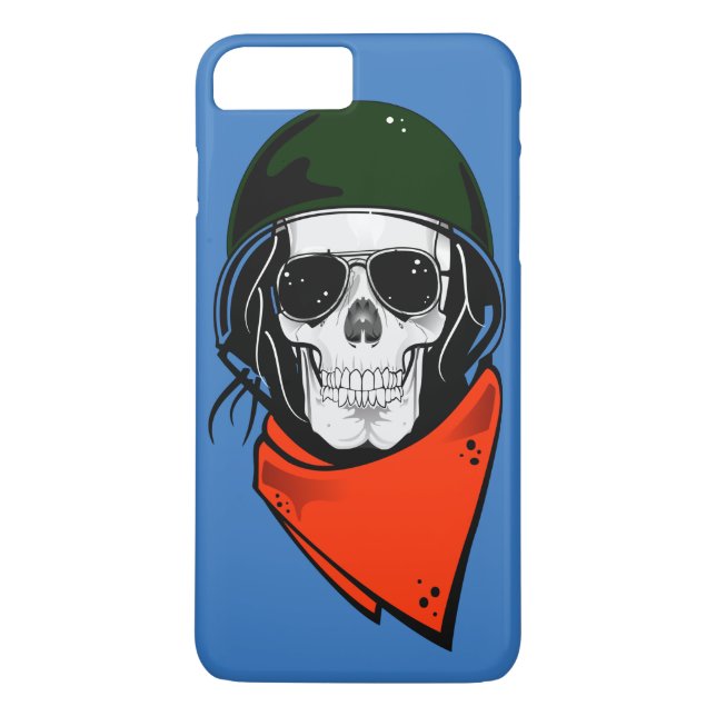 Cool Combat Skull Case-Mate iPhone Case (Back)