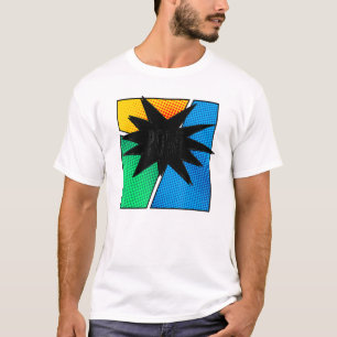 Cool Comic Book Colorful Pow Short Sleeve T-Shirt