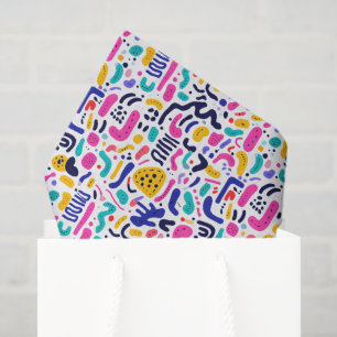 Cool comic graffiti tiled pattern tissue paper