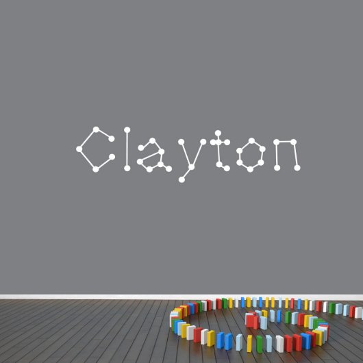 Cool Connect The Dots X-Large Name Wall Decal (Front)