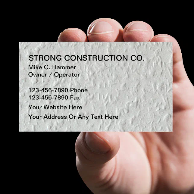 Cool Construction Business Cards Zazzle