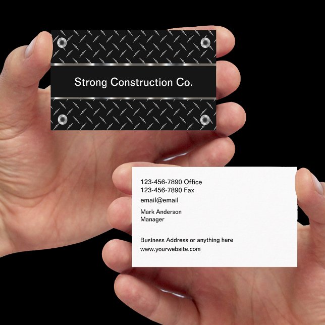 Cool Construction Masculine Business Cards (Creator Uploaded)
