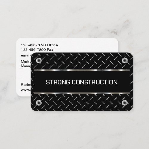 Cool Construction Masculine Business Cards