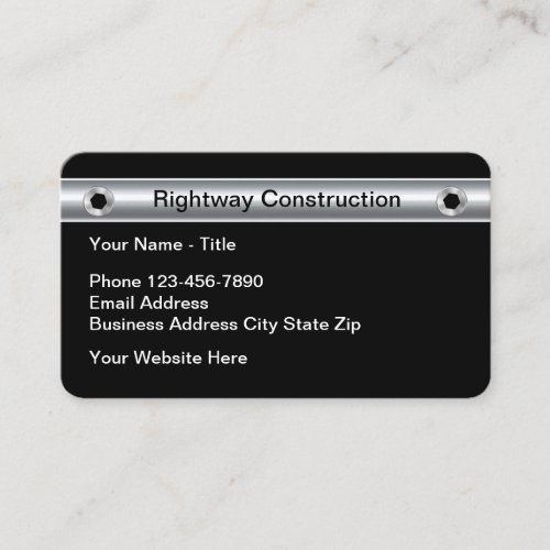 Cool Construction Remodeling Simple Business Cards