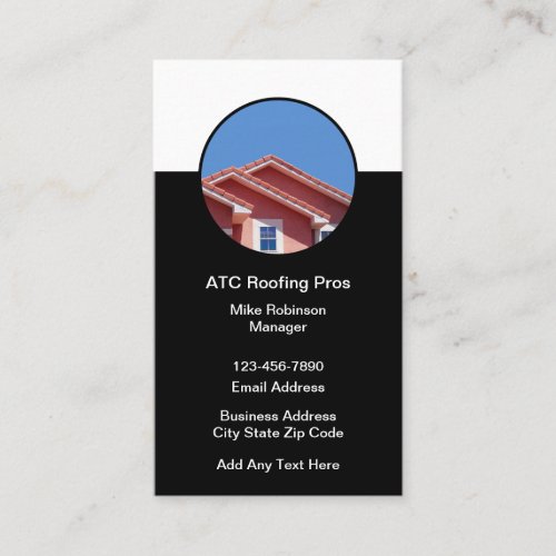 Cool Construction Roofing Theme Business Cards