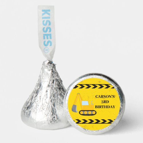 Cool Construction Vehicle Excavator Kids Thank You Hersheys Kisses