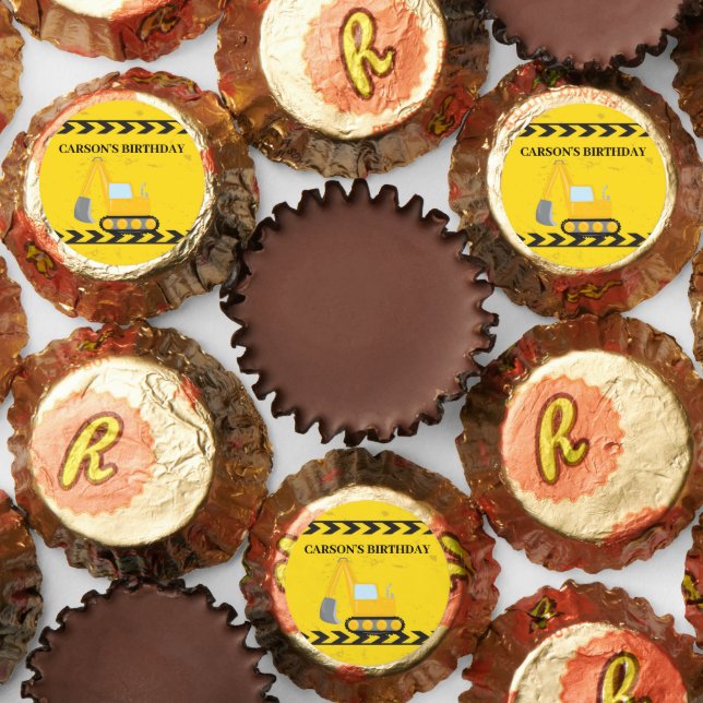 Cool Construction Vehicle Kids Party Birthday Reese's Peanut Butter Cups (Assorted)