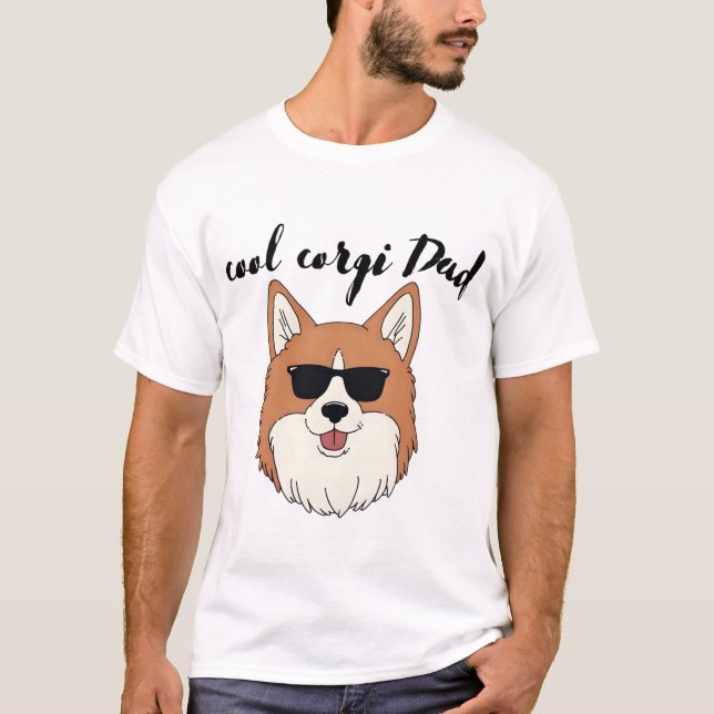 Cool Corgi Dad Tees (Front)