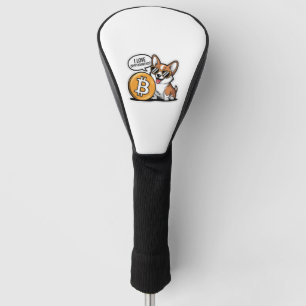 Cool Corgi Loves Cryptocurrency Golf Head Cover
