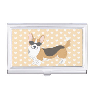 Cool Corgi Mom Business Card Case